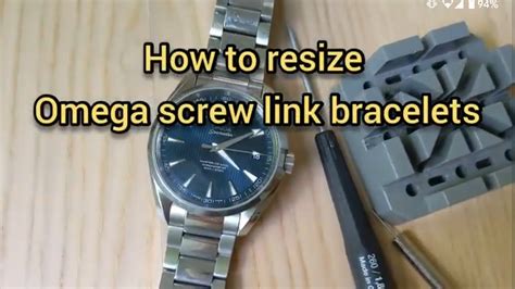 omega bracelet screws review.